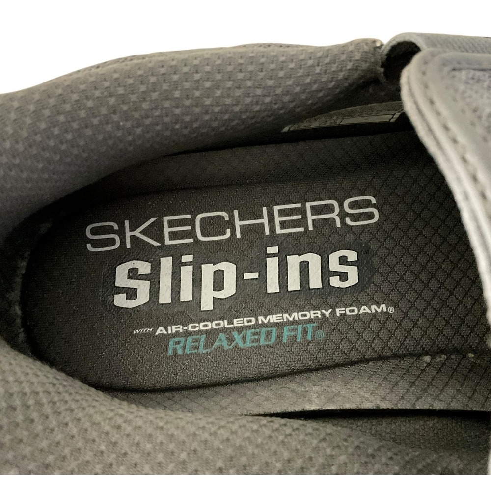 Skechers Hands Free Slip-ins Relaxed Fit Mens Grey Sneakers 233103 Size 10 - Picture 9 of 11